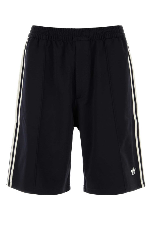 Черные бермуды из эластичного твила Adidas x Wales Bonner ADIDAS (KD0308) ADIDAS ORIGINALS