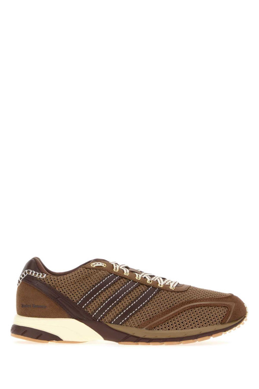 Кроссовки Adidas x Wales Bonner Adizero, связанные крючком, коричневого цвета ADIDAS BY WALES BONNER (KI6054)