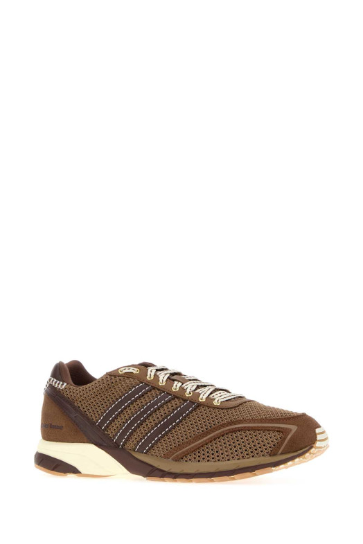 Кроссовки Adidas x Wales Bonner Adizero, связанные крючком, коричневого цвета ADIDAS BY WALES BONNER (KI6054)