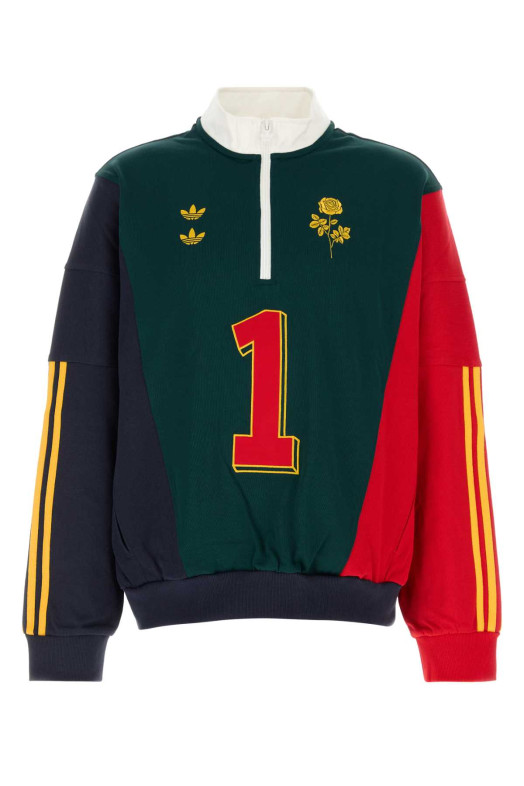 Двухцветная толстовка из хлопковой смеси Adidas by Willy Chavarria, Уотсонвилл ADIDAS BY WILLY CHAVARRIA (KV1996)