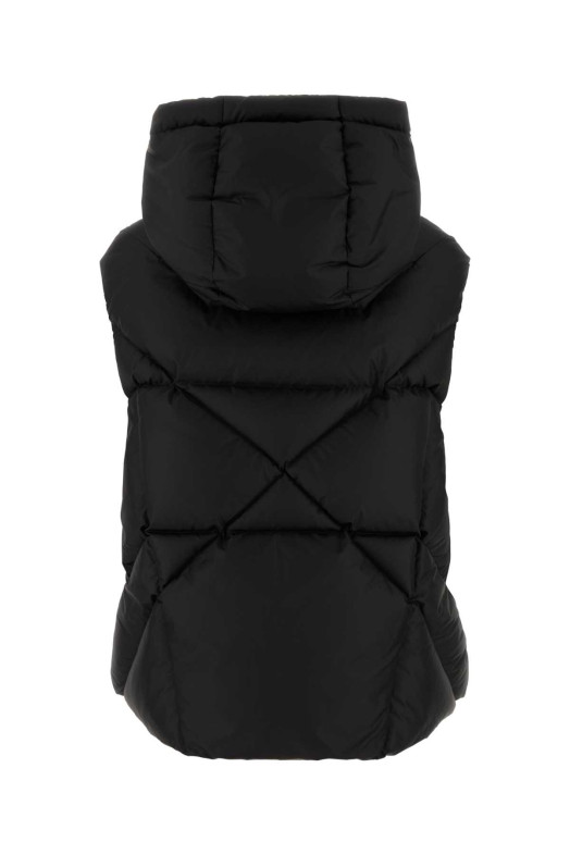 Чёрная пуховая куртка из полиэстера и других материалов KHRISJOY (KWF25R2803NY0030)