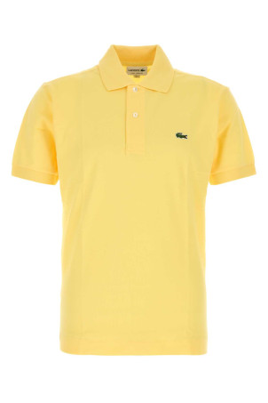 Жовта сорочка-поло з піке, бежева, LACOSTE (L1212)