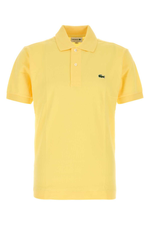 Жовта сорочка-поло з піке, бежева, LACOSTE (L1212)