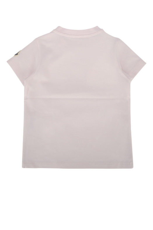 Футболка SS рожевого кольору MONCLER JR (L19518C0001089AUM)