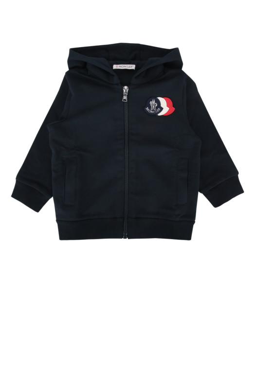 ZIP UP HOODIE Blue MONCLER JR (L19518G0000289AEB)