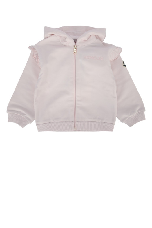 Комплект трикотажной одежды розового цвета MONCLER JR (L19518M0000689B9Y)