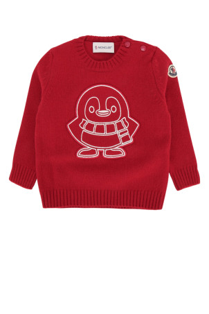 Свитшот с круглым вырезом, красный, MONCLER JR (L29519C00002M4281)