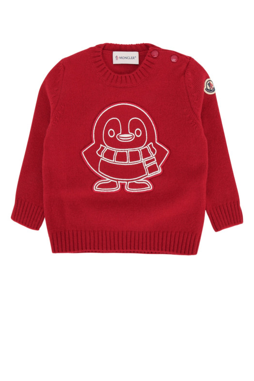 Свитшот с круглым вырезом, красный, MONCLER JR (L29519C00002M4281)