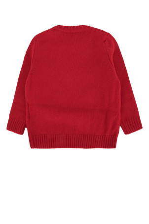 Свитшот с круглым вырезом, красный, MONCLER JR (L29519C00002M4281)