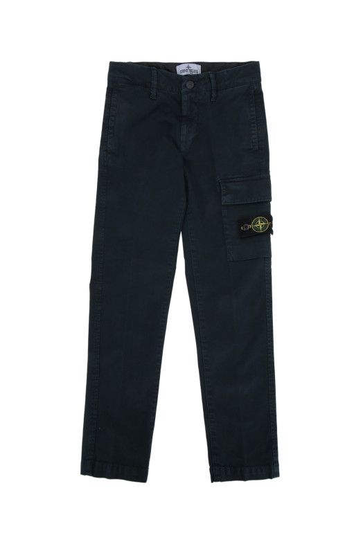 БРЮКИ синие STONE ISLAND KIDS (L2S163100003S0198) STONE ISLAND JUNIOR