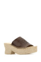 Zeppe Paula s Ibiza Petal in pelle marrone Brown LOEWE PAULA'S IBIZA (L616465X73)
