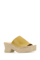 Mustard leather Petal Paula s Ibiza wedges Yellow LOEWE PAULA'S IBIZA (L616465X73)