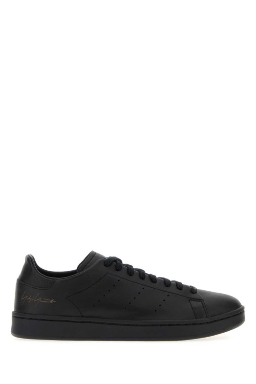 Чорні шкіряні кросівки Stan Smith від Y3 YAMAMOTO (LA6686)