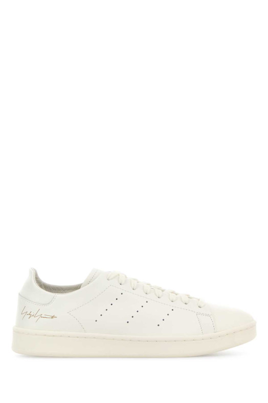 Білі шкіряні кросівки Stan Smith від Beige Y3 YAMAMOTO (LA6687)
