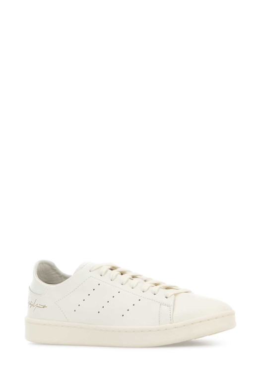 Білі шкіряні кросівки Stan Smith від Beige Y3 YAMAMOTO (LA6687)