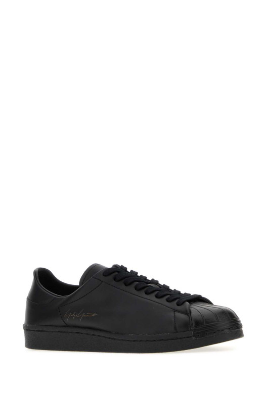Black leather sneakers Black Y3 YAMAMOTO (LA6691)