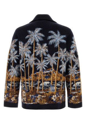 Embroidered wool blend Diamond Head cardigan ALANUI (LMHY004E26KNI0024684)