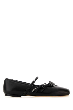 Black nappa leather Loli ballerinas Black JIMMY CHOO (LOLIBALLERINAFNZ)