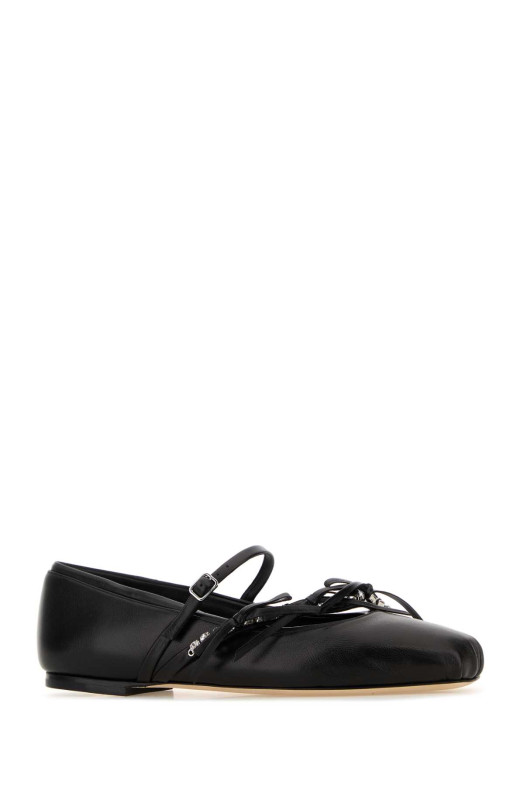 Black nappa leather Loli ballerinas Black JIMMY CHOO (LOLIBALLERINAFNZ)
