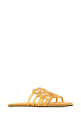 Pastel orange canvas Paula s Ibiza Petal Anagram slippers LOEWE PAULA'S IBIZA (LPEA465X11)