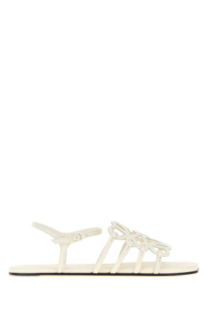 White leather Paula s Ibiza Petal Anagram sandals White LOEWE PAULA'S IBIZA (LPEA465X14)
