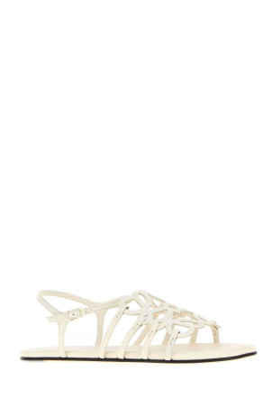 White leather Paula s Ibiza Petal Anagram sandals White LOEWE PAULA'S IBIZA (LPEA465X14)
