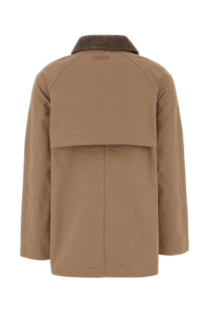 Cappuccino cotton overcoat CALVIN KLEIN (LV044E545G)