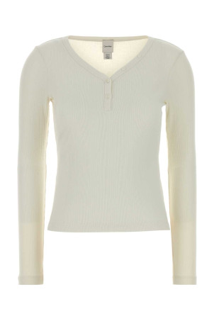 Ivory stretch cotton t-shirt CALVIN KLEIN (LV044F212G)