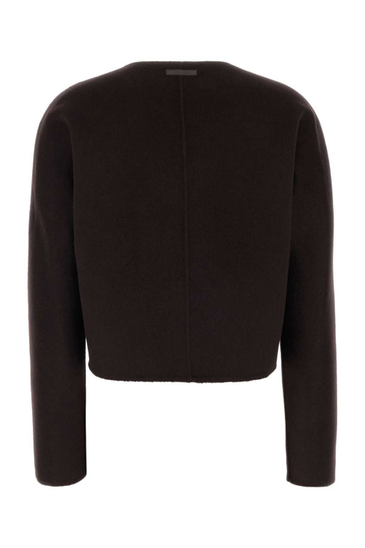 Dark brown wool blend blazer CALVIN KLEIN (LV044G508G)