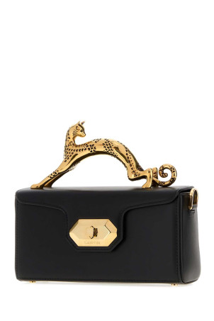 Black leather nano Pencil Cat handbag LANVIN (LWBGBR04SMLEA26)