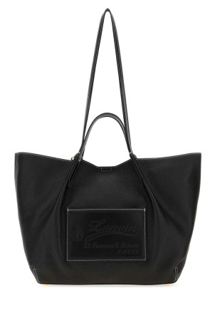 Black leather shopping bag LANVIN (LWBGTTMMGRCAA26)