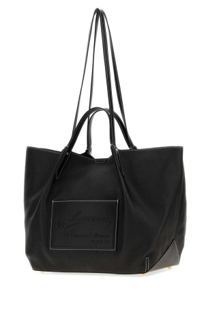 Black leather shopping bag LANVIN (LWBGTTMMGRCAA26)