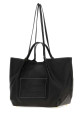 Black leather shopping bag LANVIN (LWBGTTMMGRCAA26)