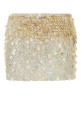 Embellished mesh Light Between Palms mini skirt Brown ALANUI (LWCU004R26MAT001OF88)