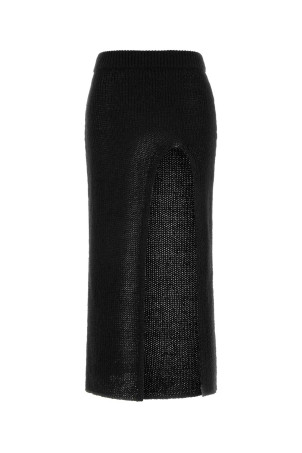 Slate knit Island Memories skirt Black ALANUI (LWHL02CR26KNI0011010)
