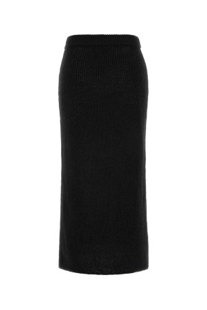 Slate knit Island Memories skirt Black ALANUI (LWHL02CR26KNI0011010)