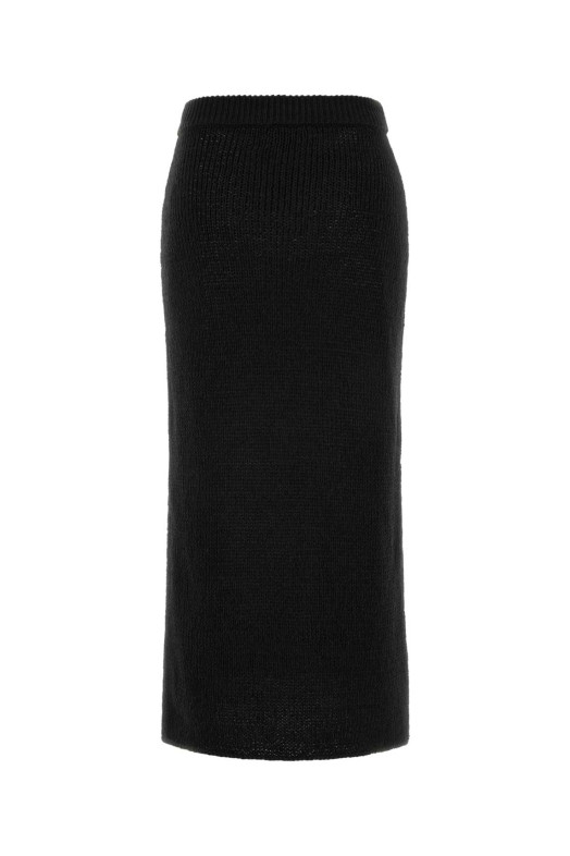 Slate knit Island Memories skirt Black ALANUI (LWHL02CR26KNI0011010)