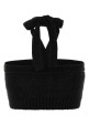 Slate polyester blend Island Memories crop-top Black ALANUI (LWHT00AR26KNI0011010)