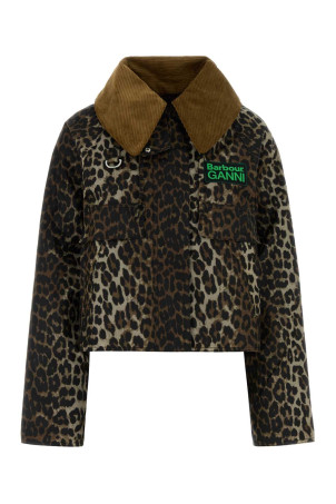 Бавовняна куртка з принтом Barbour x Ganni BARBOUR X GANNI (LWX1529)