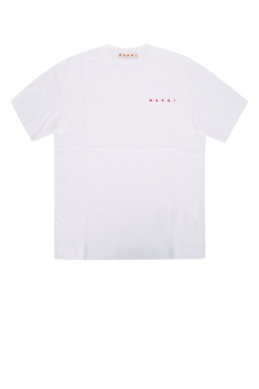 Футболки красного цвета MARNI KIDS (M01415M00RF)