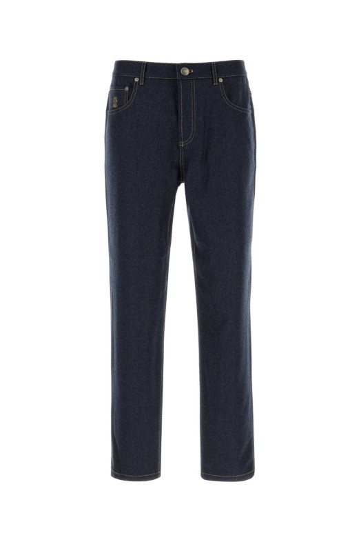 Dark blue felt pant BRUNELLO CUCINELLI (M038PF1012)