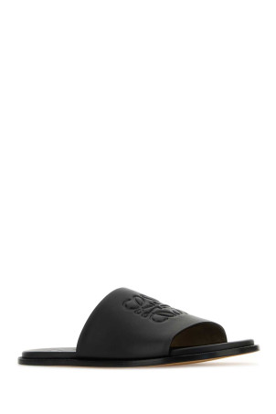 Черные кожаные тапочки Paula’s Ibiza Flex, черные LOEWE PAULA’S IBIZA (M616465X22) LOEWE PAULA'S IBIZA