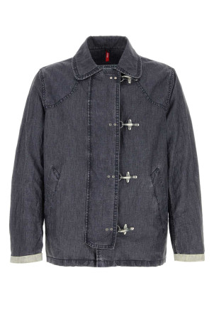 Denim blue linen jacket FAY (MAM1352101TZD2)