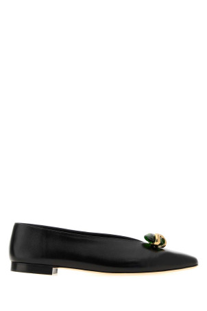 Black nappa leather Margot ballerinas JIMMY CHOO (MARGOTFLATEPF)