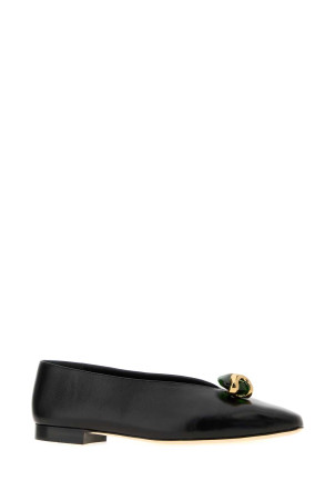 Black nappa leather Margot ballerinas JIMMY CHOO (MARGOTFLATEPF)