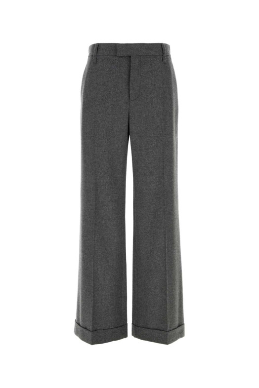 Dark grey wool blend palazzo pant BRUNELLO CUCINELLI (MB162P8492)