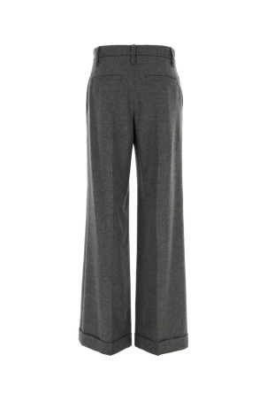 Dark grey wool blend palazzo pant BRUNELLO CUCINELLI (MB162P8492)