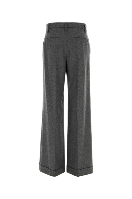 Dark grey wool blend palazzo pant BRUNELLO CUCINELLI (MB162P8492)