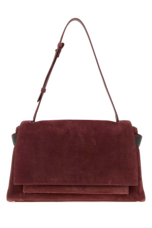 Бургундская замшевая сумка для покупок BRUNELLO CUCINELLI (MBDLB2816P)