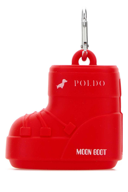 Червоний гумовий диспенсер для сумок для собак Poldo Dog Couture x Moonboot, червоний POLDO DOG COUTURE (MBDS0004)